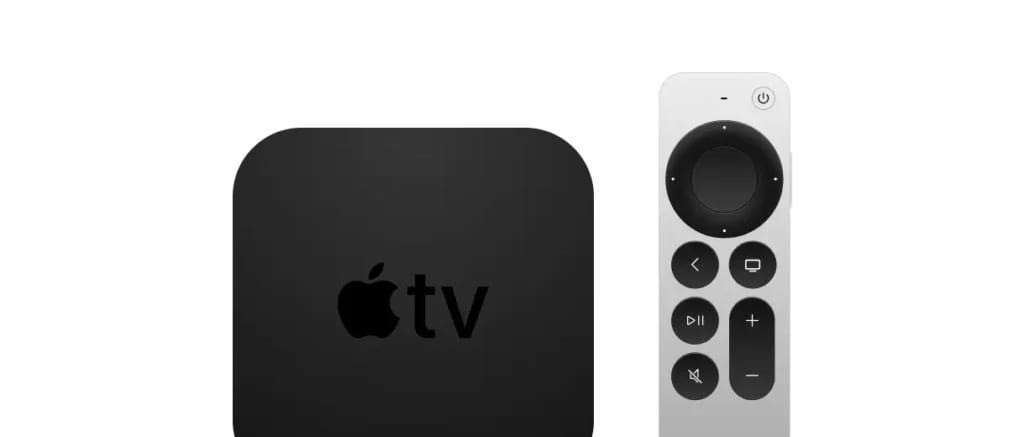 Apple TV set top box and remote for tvOS streaming app development